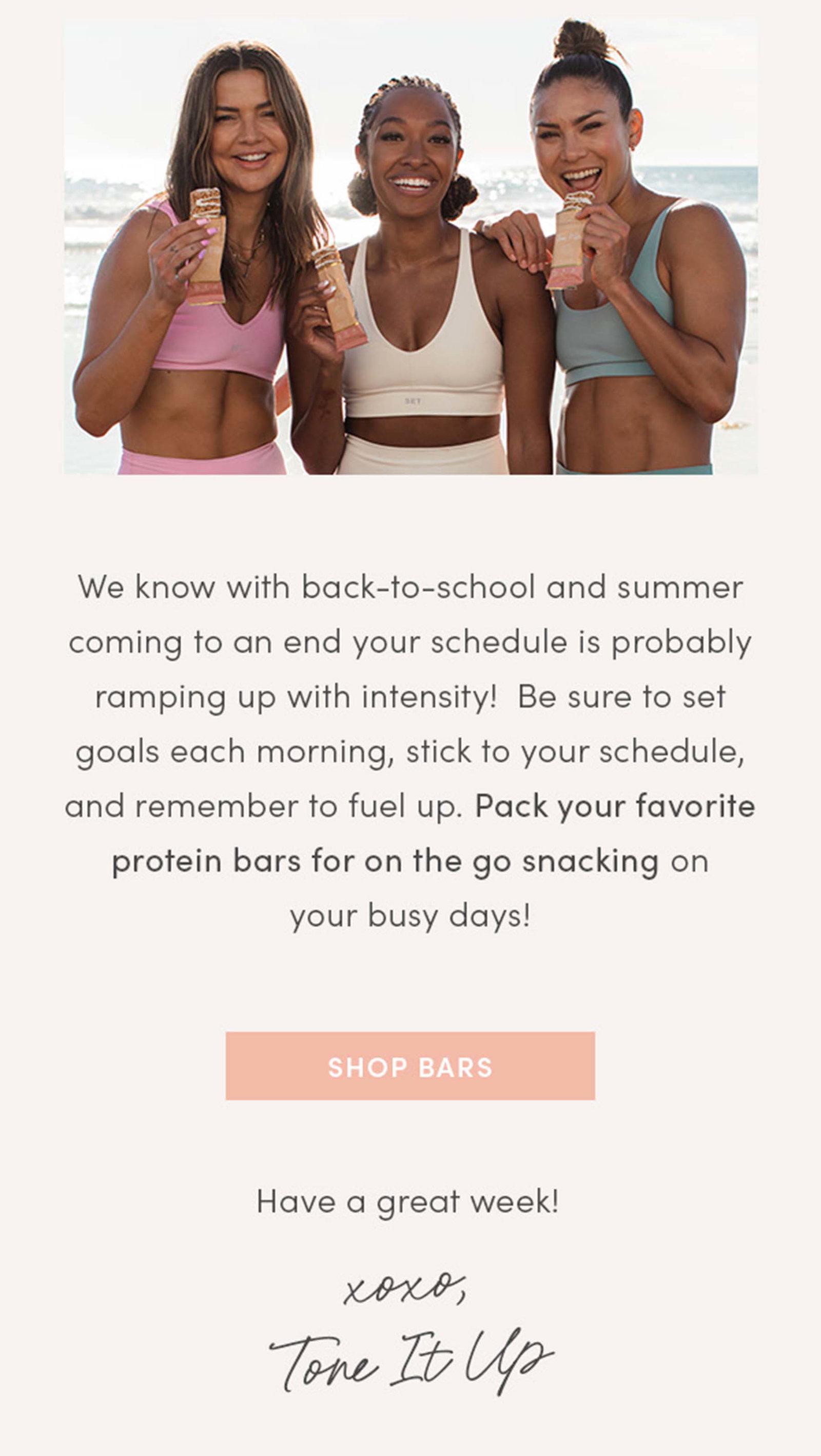 Tone It Up: Get back on track with your weekly schedule💓💪 | Milled