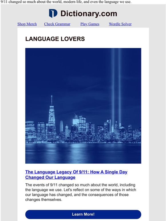 How Did 9/11 Change Our Language? Milled