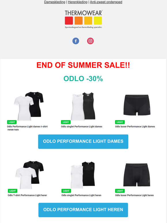 SUMMERSALE - tot 40% korting (minimaal -30%)