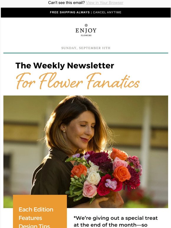 The Weekly Newsletter for ✨Flower Fanatics✨