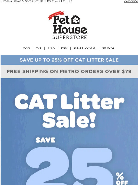 Pet House Cat Litter Sale on NOW! Milled