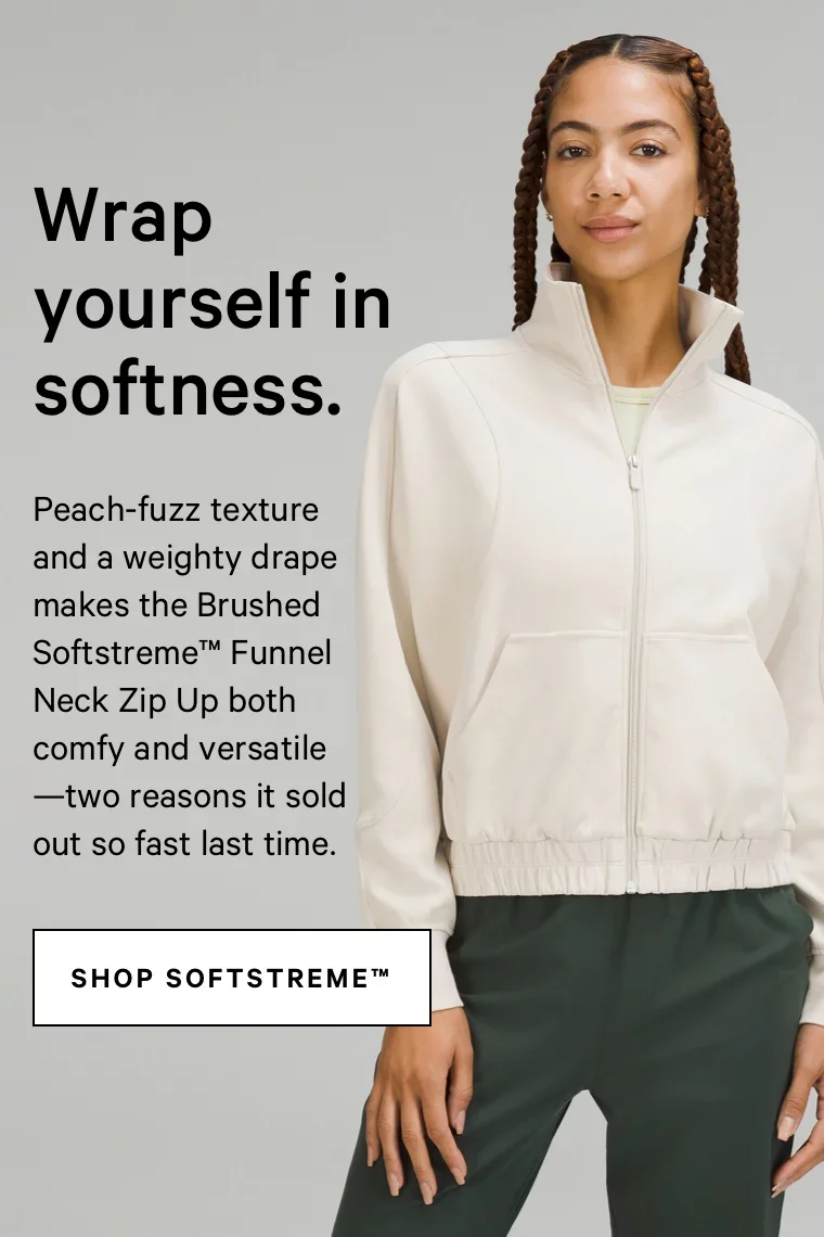Brushed Softstreme Funnel-Neck Zip Up