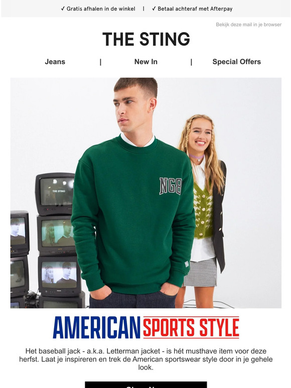 This season's must: American sports style