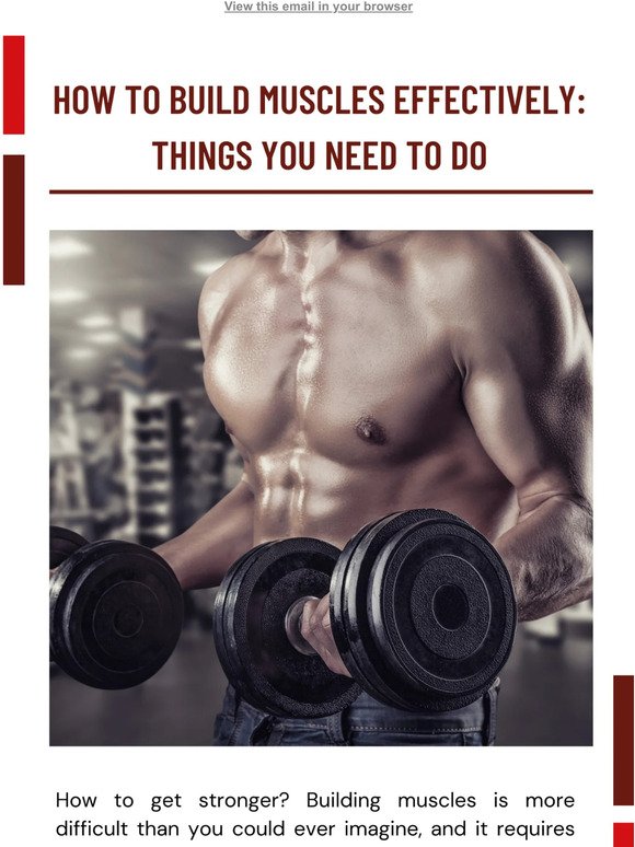 Effective Ways To Build Muscles