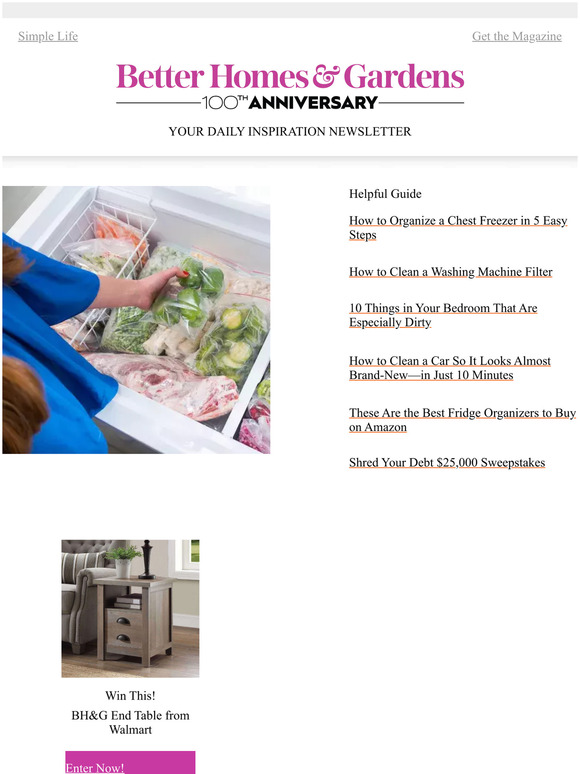 Better Homes and Gardens Organize a Chest Freezer in 5 Easy Steps Milled
