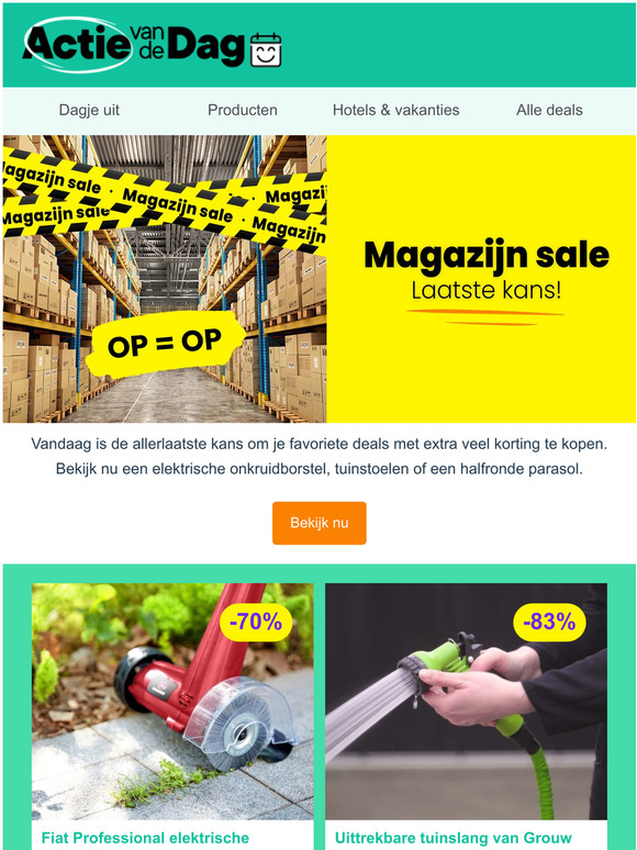 📦 Magazijn sale: laatste kans!
