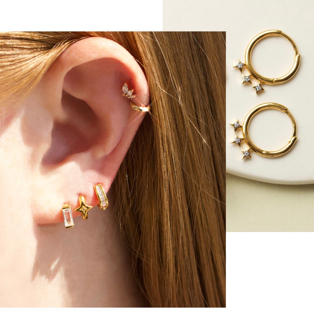 Carrie Elizabeth ear party - new in stackable hoops, cuffs, studs, huggies & creepers