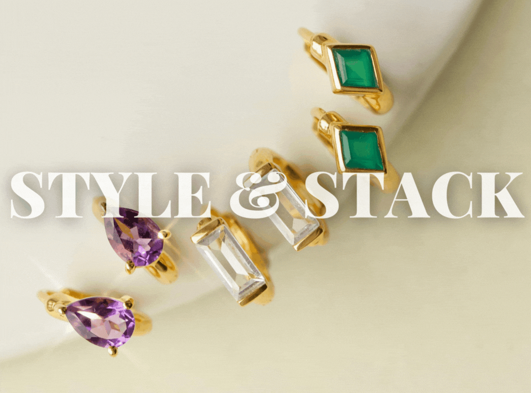 Carrie Elizabeth ear party - new in stackable hoops, cuffs, studs, huggies & creepers all designed to wear and style together