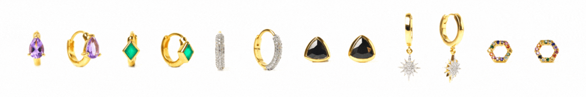 Carrie Elizabeth ear party - new in stackable hoops, cuffs, studs, huggies & creepers all designed to wear and style together