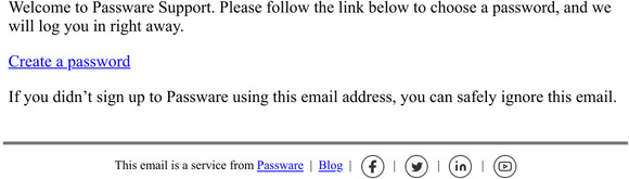 Create a password for Passware