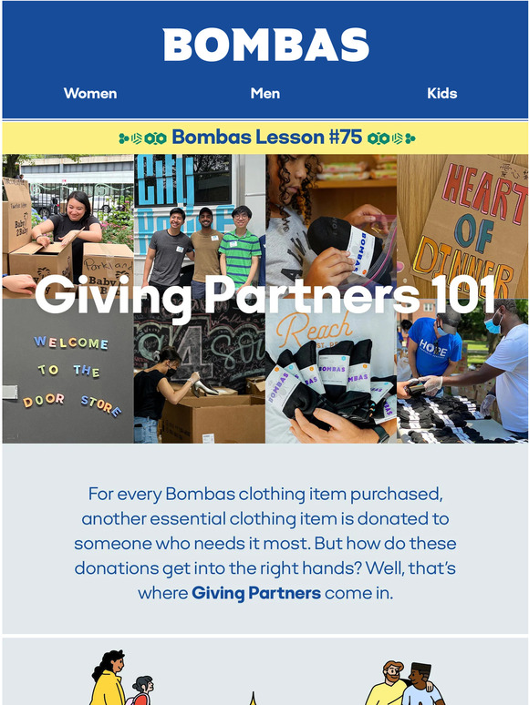 Bombas So, What Exactly Is a Giving Partner? Milled