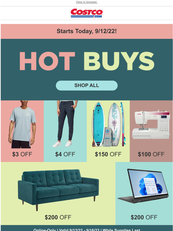 Costco NEW Hot Buys Just Dropped OnlineOnly, While Supplies Last