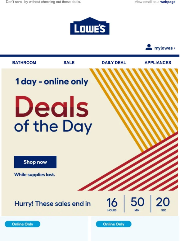 Lowes: Labor Day Savings Going on Strong - Up to 40% OFF ...