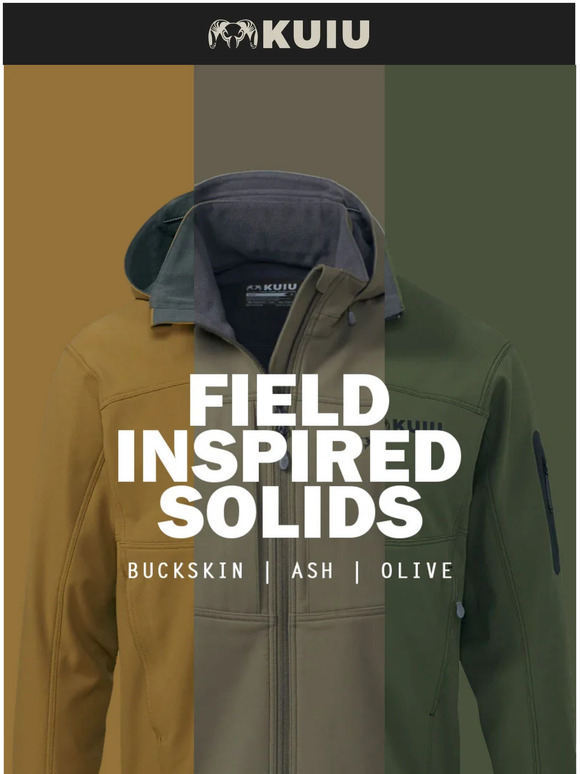 kuiu KUIU Solids Buckskin, Ash & Olive Milled