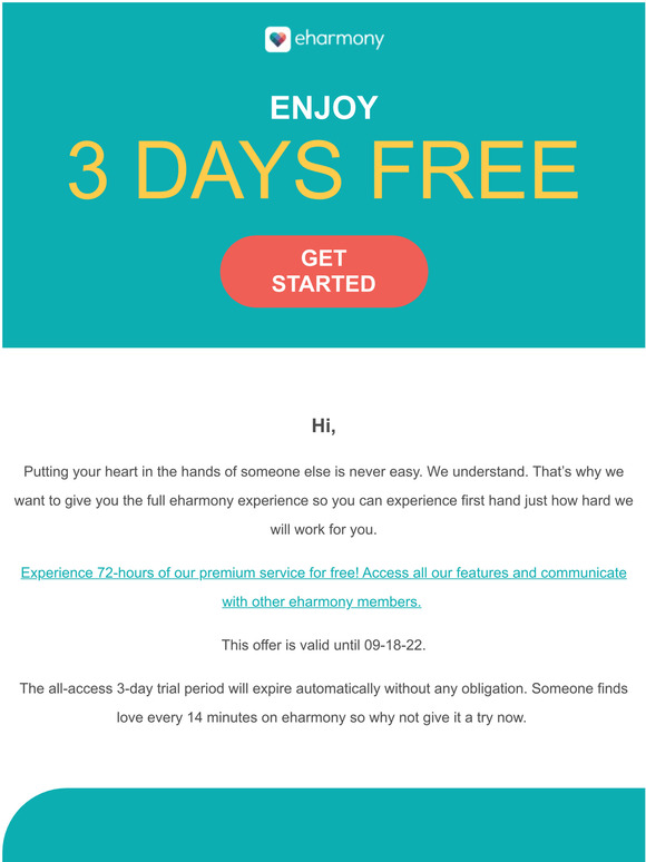 Enjoy 3 free all-access days on us