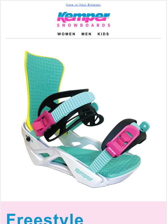 Kemper Snowboards 2022/23 Freestyle Bindings with New Flavors Milled