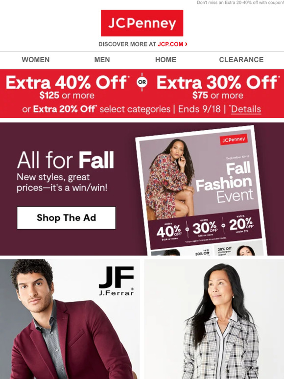 JC Penney Just in! Your weekly deals Milled