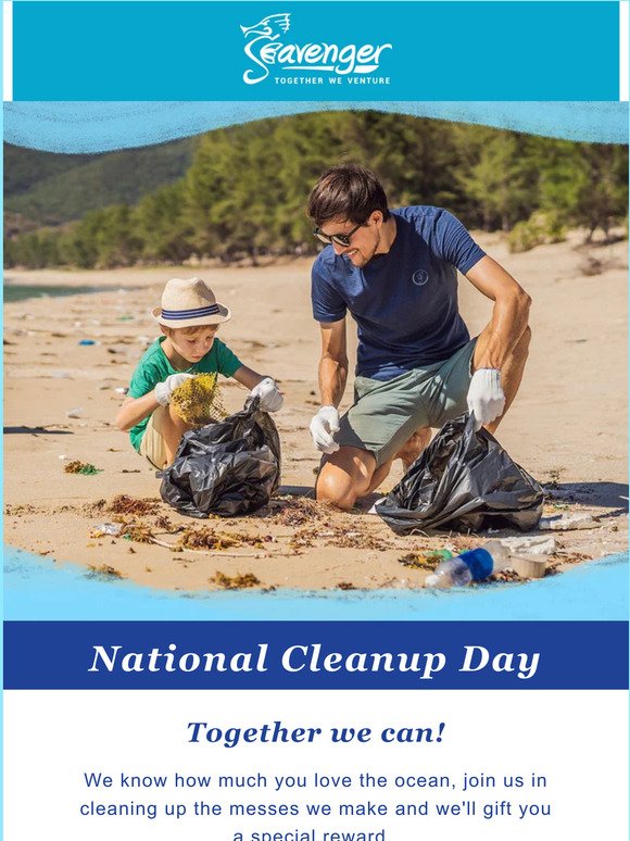 Let's clean up our beaches together! 🏄‍♂️