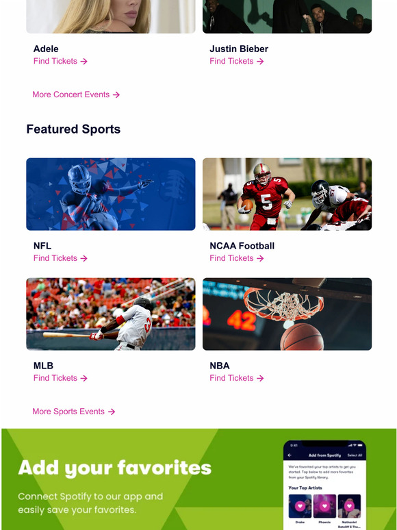 Your National Ticket Update