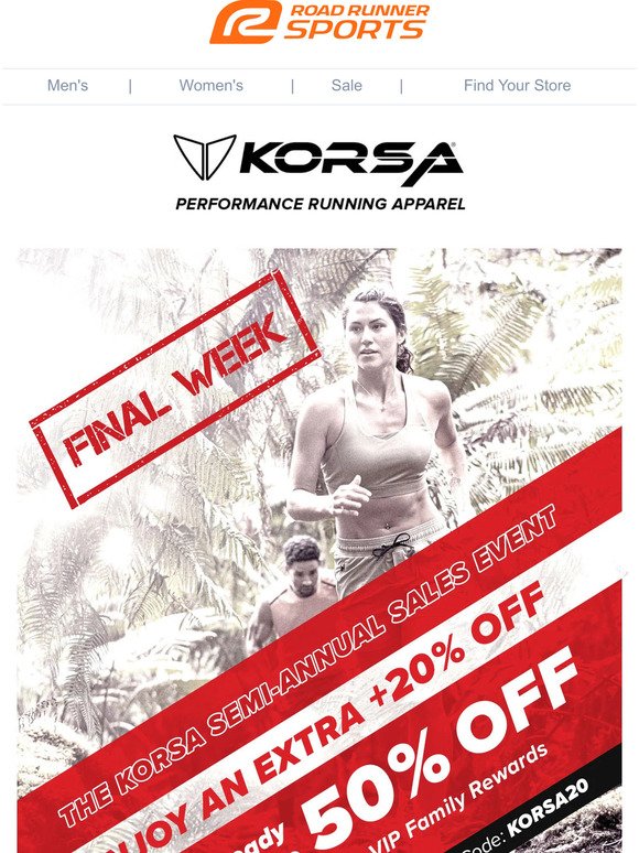 Sale On Sale! Take An Extra 20% Off Korsa Apparel Markdowns