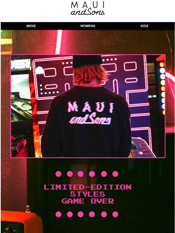 Maui and Sons : Limited Edition Styles for National Video Game Day 🎮 ...