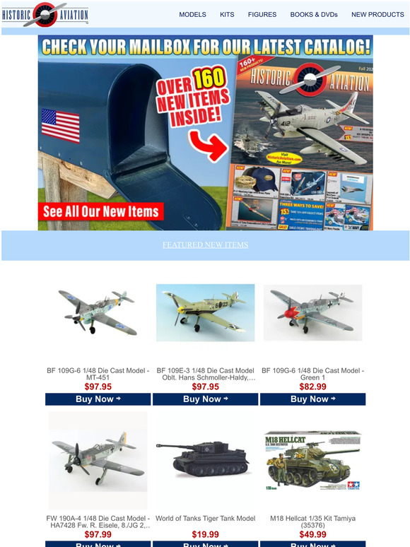 Historic Sales Check Your Mailbox for the Historic Aviation Fall