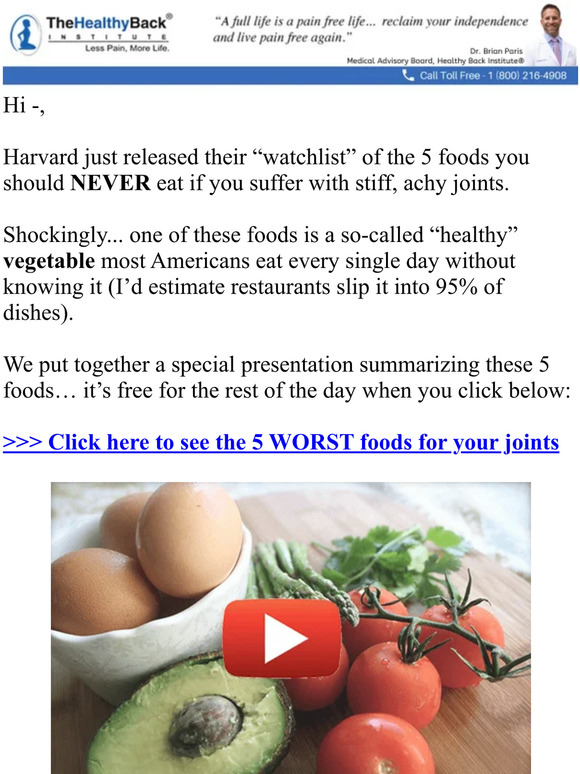 Lose The Back Pain: 5 foods you should NEVER eat | Milled