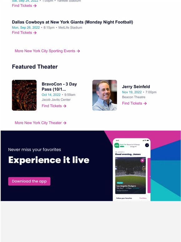 Your New York City Ticket Update Milled