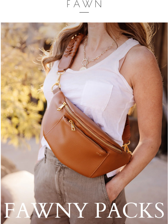 Brown) - Fawn Design Fawny Pack for Women - Premium Fanny Pack Made of Faux  Leather with Adjustable