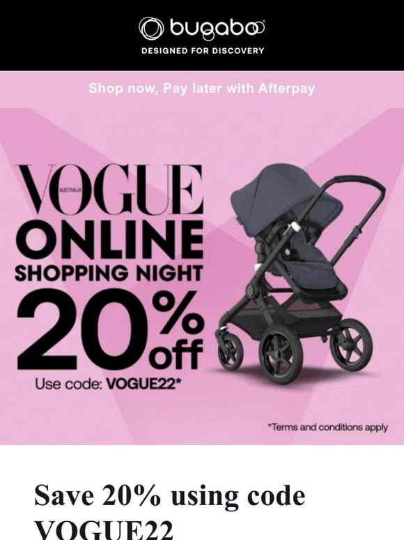 20% off on award-winning prams!