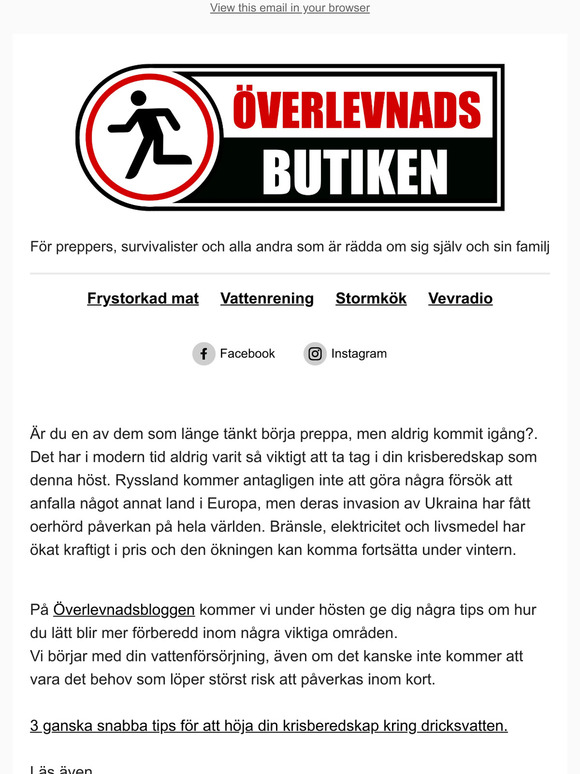 Tillbaka från semestern - dags att ta tag i din krisberedskap.