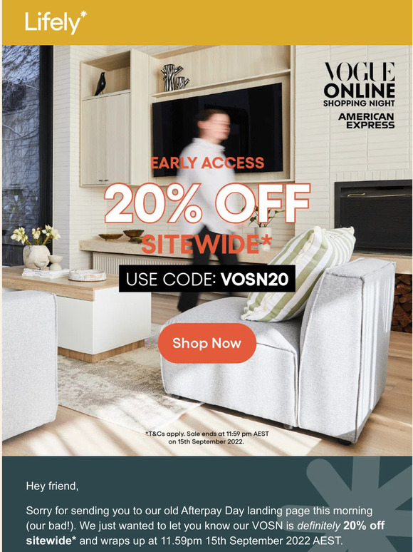 ELiving Furniture Our bad, friend! Milled