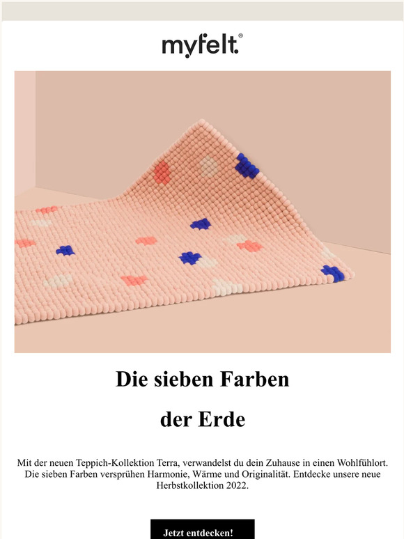 Die neue Terra Filzkugel-Kollektion von myfelt