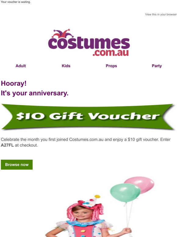 HOORAY, it's your anniversary. Milled