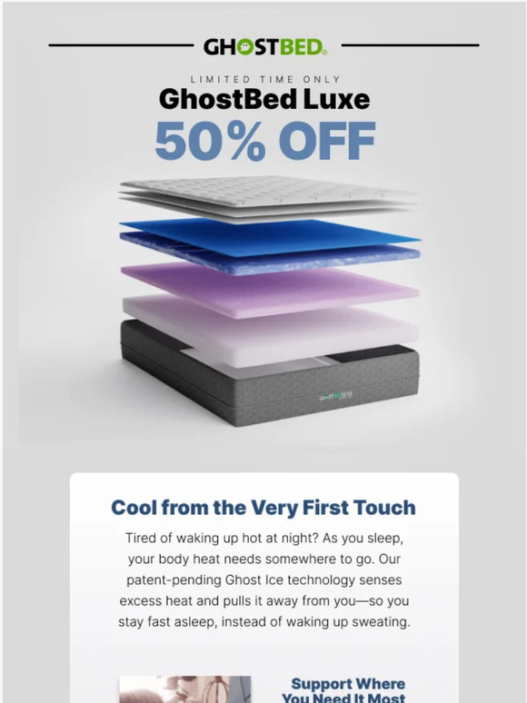 GhostBed *** 50 OFF GHOSTBED LUXE *** Milled