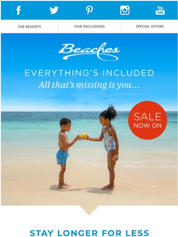 Stay Longer For Less in the Beaches Sale