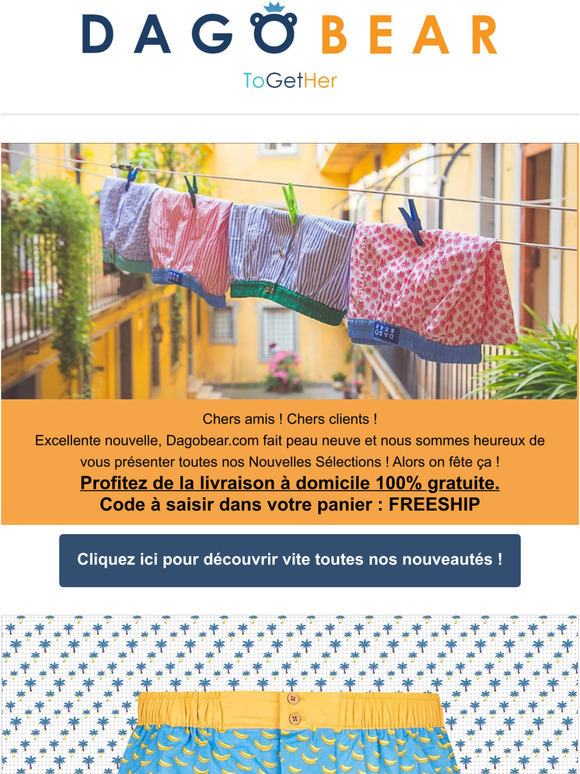 Nouvelle Sélection de Caleçons et Livraison Gratuite
