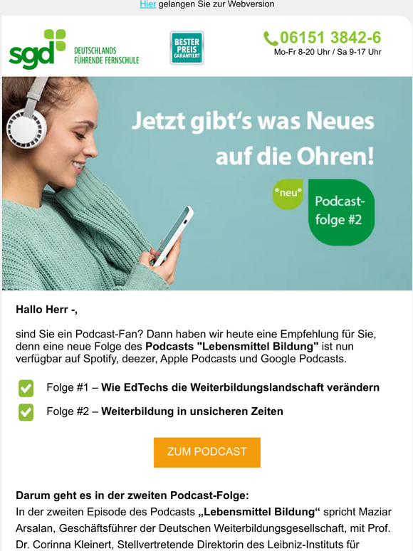 🎧 NEUE FOLGE: Podcast "Lebensmittel Bildung"