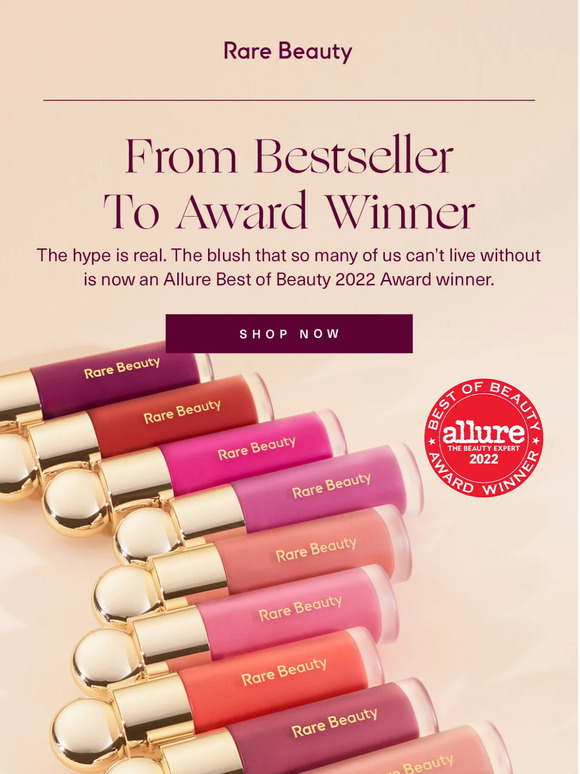 Rare Beauty Allure Best of Beauty Award Winner Soft Pinch Liquid