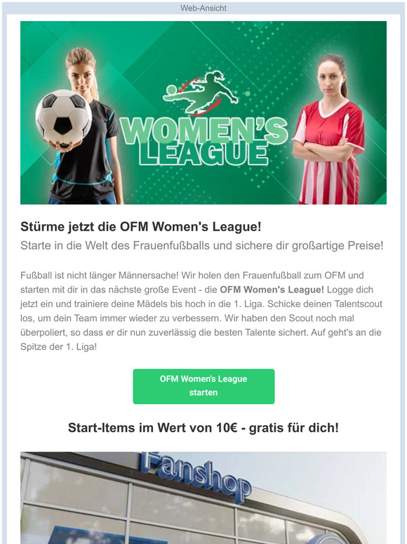 ⚽ Women's League beim OFM - hol dir den Fanshop! 🚀🚀🚀