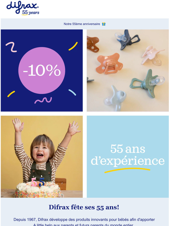Difrax a 55 ans, et celui qui fête son anniversaire est celui qui régale! 💛