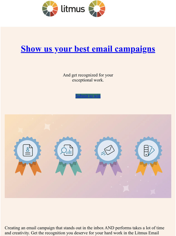 Nominate your email for an Email Excellence Award