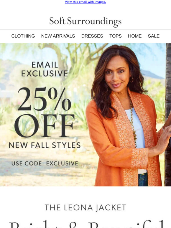 Soft Surroundings Meet our NEW Leona Jacket 😍 Milled