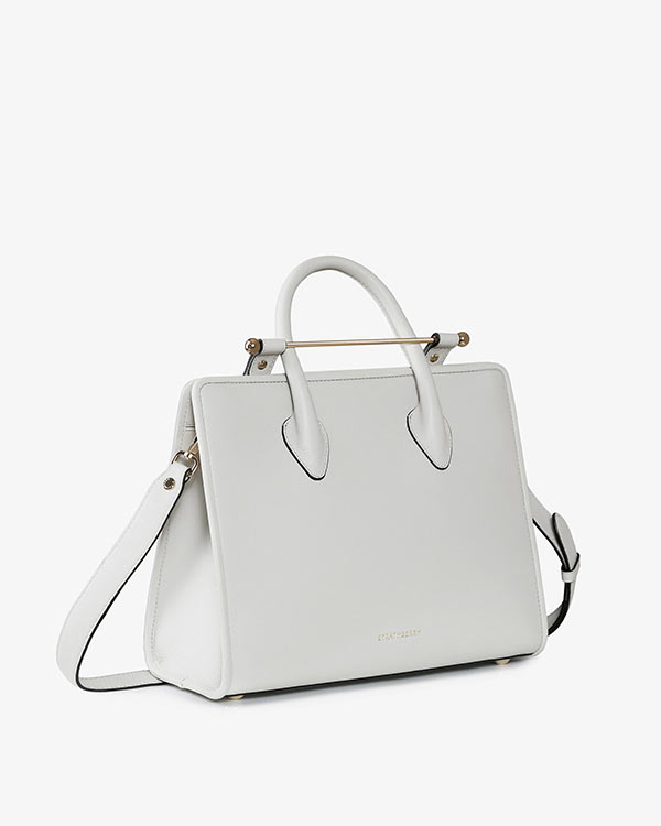 Strathberry, Bags, Strathberry The Strathberry Midi Tote In Pearl Grey