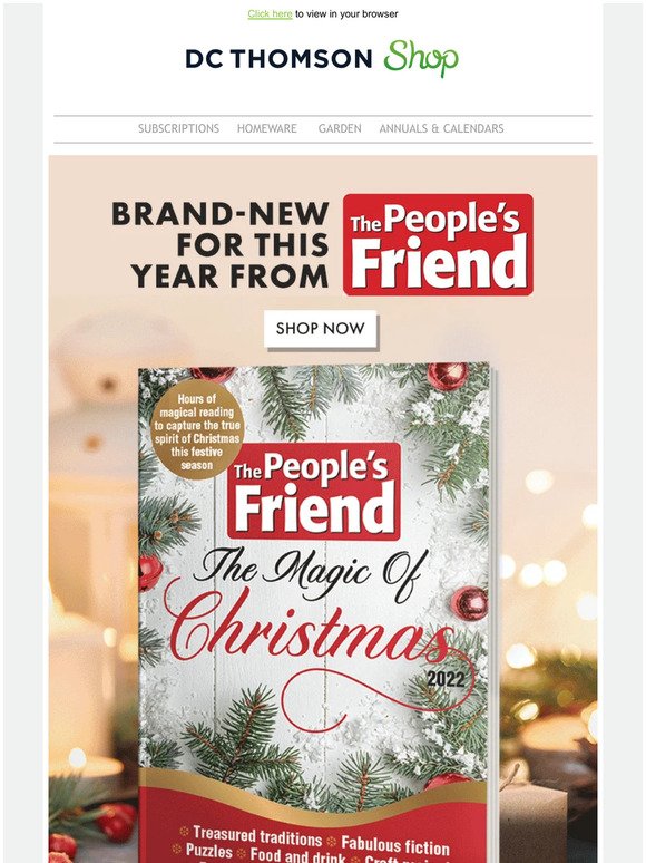 Brand-new from The People's Friend