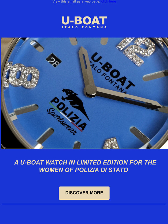 A LIMITED EDITION U-BOAT FOR THE WOMEN OF POLIZIA DI STATO
