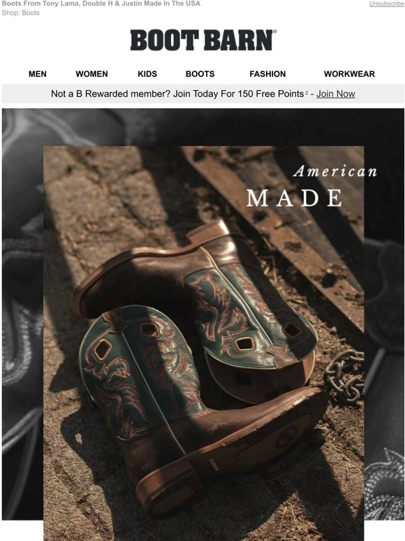 Boot Barn American Made Quality Milled