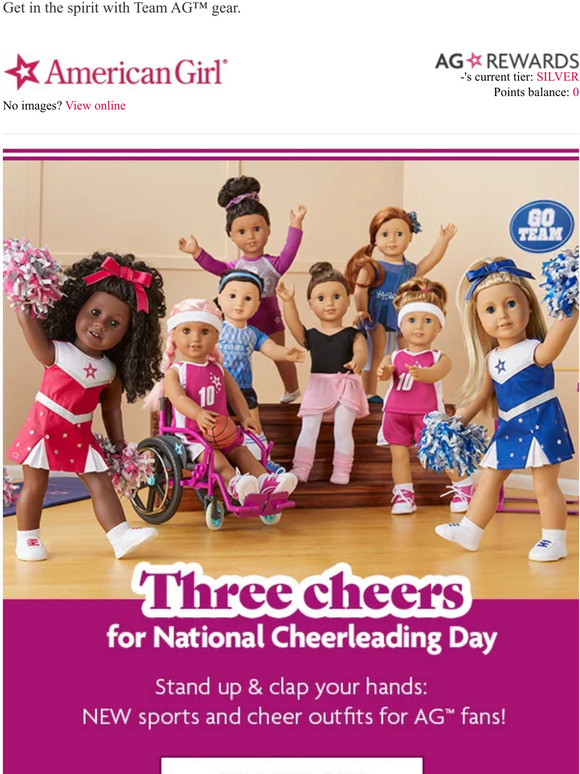 American Girl Hooray for National Cheerleading Day! Milled