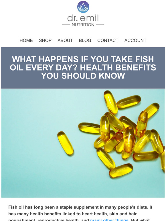 Dr. Emil Nutrition Make Fish Oil Part of your Daily Routine! Milled