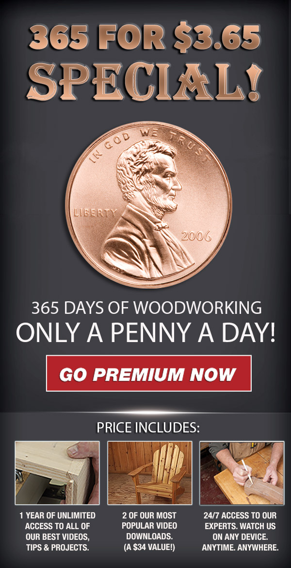 Woodworkers Guild of America 365 Days of Woodworking for ONLY 3.65